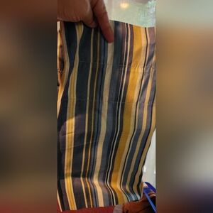 1 Blue and Yellow Stripe Valance